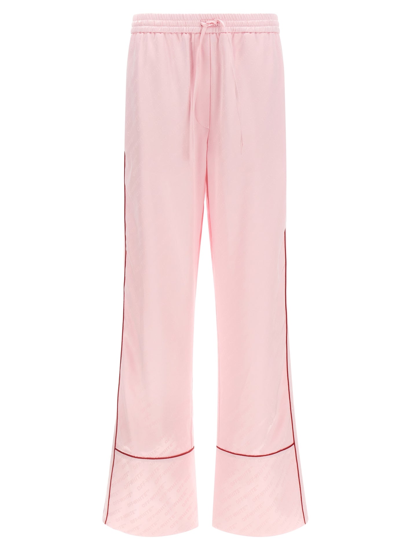 Off White Off-white Jacquard Satin Pajama Pants