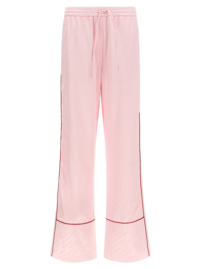 Off White Off-white Jacquard Satin Pajama Pants