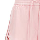 Off White Jacquard Satin Pajama Shorts