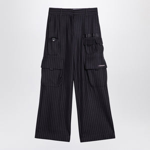 Off White Off-White™ Wide grey pinstripe cargo trousers