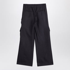 Off White Off-White™ Wide grey pinstripe cargo trousers