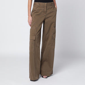 Off White Off-White™ Brown cotton cargo trousers