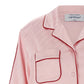 Off White Jacquard Satin New Roxy Pajama Shirt