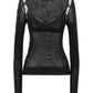 Off White Net Arrow Bralette Top