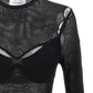 Off White Net Arrow Bralette Top