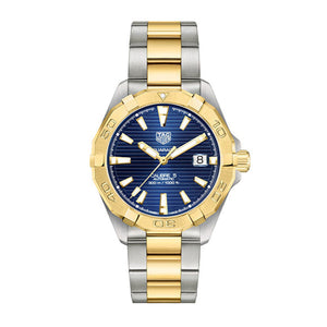 Tag Heuer Aquaracer Calibre 5 Blue Dial Two Tone Steel Strap Watch For Women Wbd2120 Bb0930