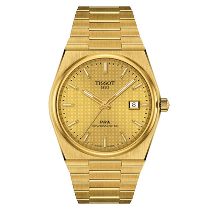 Tissot Prx Mens Gold Watch T1374103302100 Copy