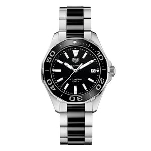Tag Heuer Aquaracer Stainless Steel And Black Ceramic Ladies Watch