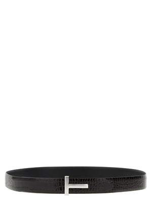 Tom Ford Reversible Crocodile Leather Belt
