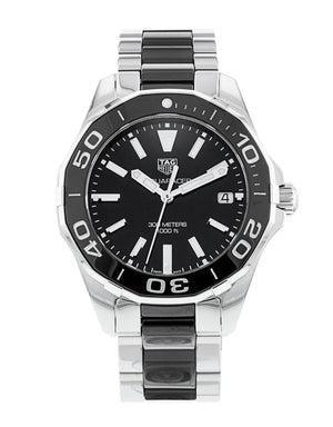 Tag Heuer Aquaracer Stainless Steel And Black Ceramic Ladies Watch