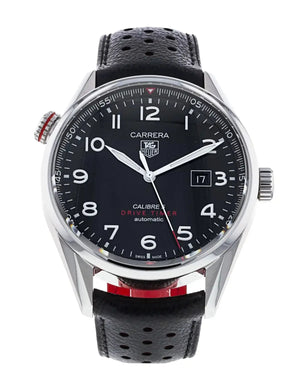 Tag Heuer Heuer Black Stainless Steel Carrera Drive Time Watch For Men War2a10 Fc6337
