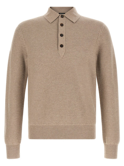 Zegna Polo Shirt Oasi Cashmere Beige