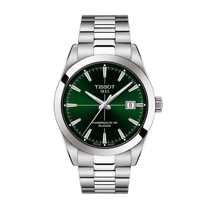Tissot Gentlemen Silicium Powermatic 80 Green Dial Watch T127.407.11.091.01