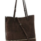 Valentino Garavani Rockstud Medium Suede Shoulder Bag