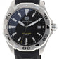 Tag Heuer Aquaracer Quartz Black Dial Black Rubber Strap Watch For Men Wbd1110 Ft8021