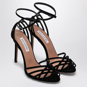 Aquazzura Aquazzura Wild Dream 105 black velvet sandals