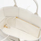 Bottega Veneta Medium Arco Tote Off-White