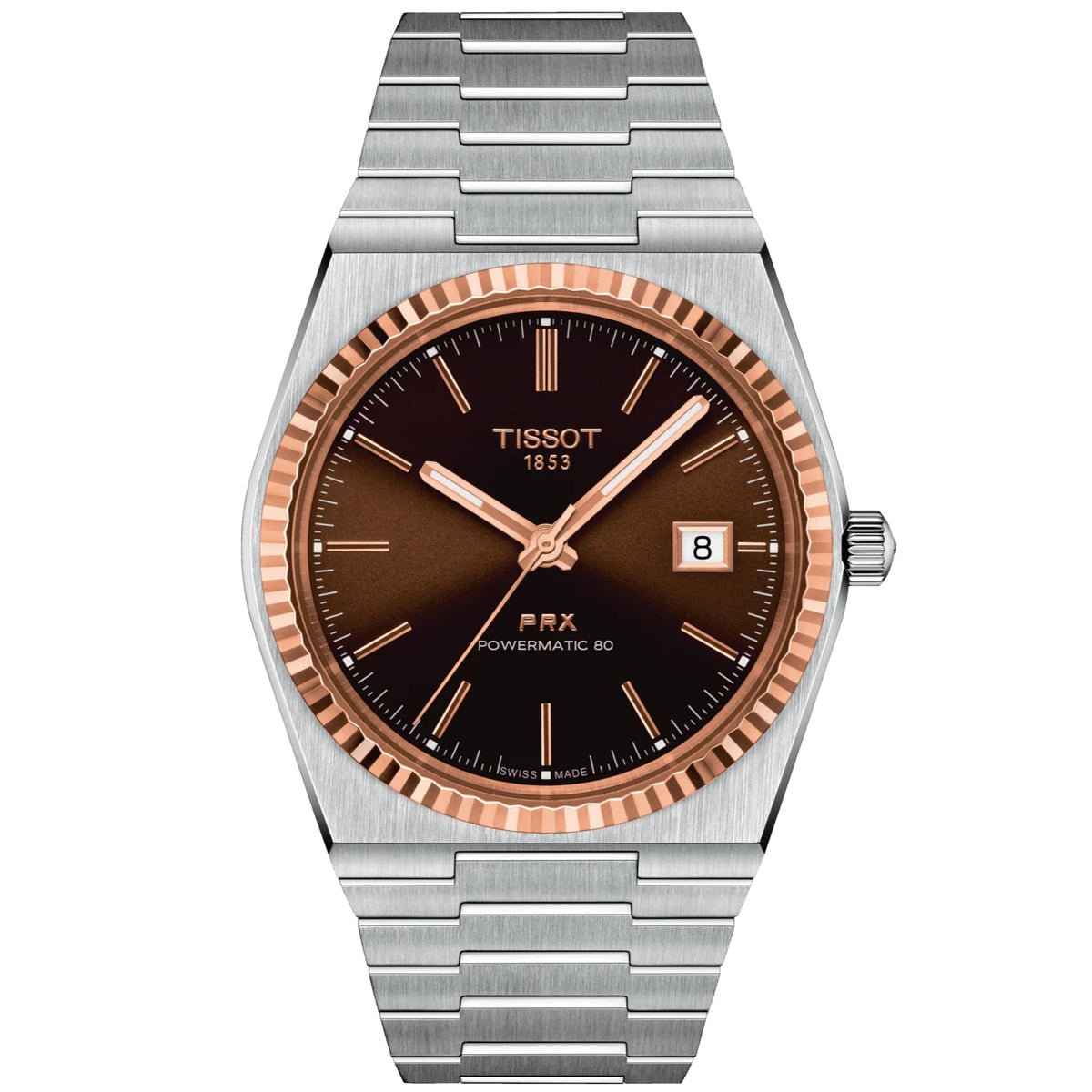 Tissot Prx Powermatic 80 Mens Silver Watch T931 407 41 291 00