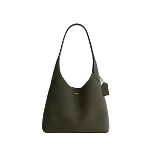 Coach Brooklyn 28 Shoulder Bag Suede Green