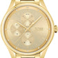 Hugo Boss Womens 1502584 Grand Course Quartz Gold Tone Stainless Steel Watch