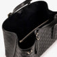 GG Emblem Large Leather Shoulde Tote Bag Black