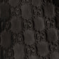 GG Emblem Large Leather Shoulde Tote Bag Black