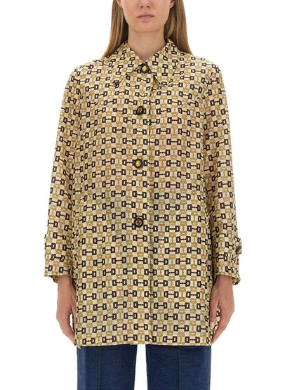 GUCCI HORSEBIT PRINT COAT