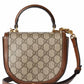 Gucci 1955 Horsebit Mini Canvas Bag Brown & Ebony