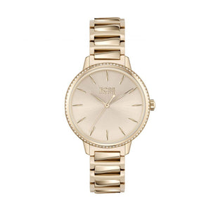 Hugo Boss Womens 1502540 Signature Rose Gold Tone Stainless Steel Watch