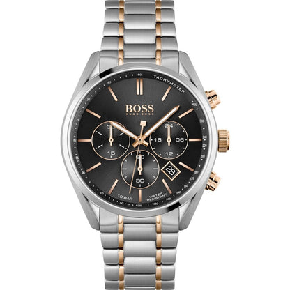 Hugo Boss Men S Watch Champion Two Tone Black Hb1513819