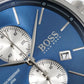 Hugo Boss Men S Watch Chronograph Blue Jet Leather Hb1513283