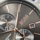 Hugo Boss Men S Watch Chronograph Jet Grey Hb1513440