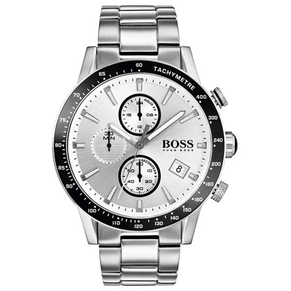 Hugo Boss Men S Watch Chronograph Rafale Silver Hb1513511