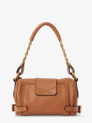 Chloe Paddington Small Leather Shoulder Bag Brown