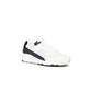Saint Laurent Bump Nylon Suede & Leather Sneaker White & Navy
