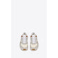 Saint Laurent Bump Nylon Suede & Leather Sneaker Brown