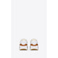 Saint Laurent Bump Nylon Suede & Leather Sneaker Brown