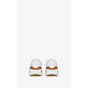 Saint Laurent Bump Nylon Suede & Leather Sneaker Brown