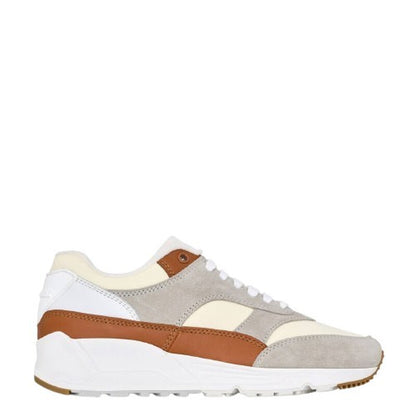 Saint Laurent Bump Nylon Suede & Leather Sneaker Brown