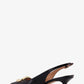 Sara leather décolleté with Gancini detail