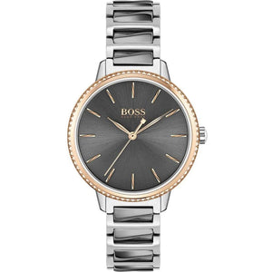 Hugo Boss Womens 1502569 Signature Two Tone Stainless Steel Watch