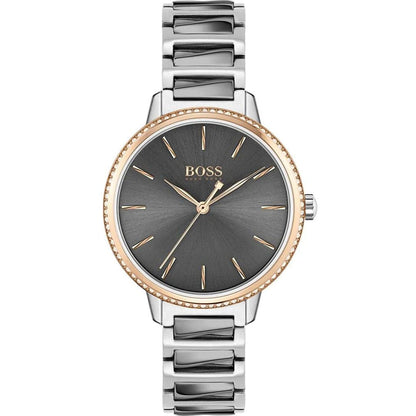 Hugo Boss Womens 1502569 Signature Two Tone Stainless Steel Watch