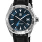 Tag Heuer Aquaracer Quartz Blue Dial Black Rubber Strap Watch For Men Way1112 Ft8021